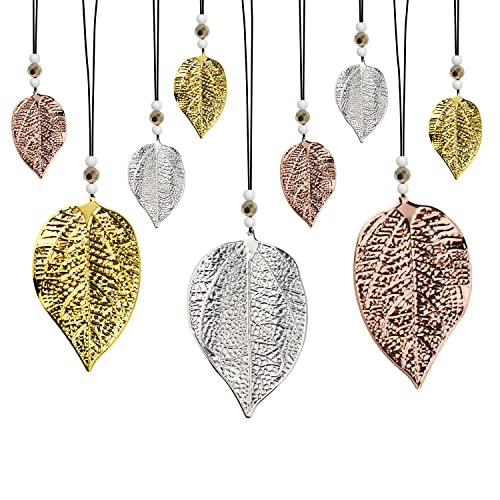 DNGH Hängedeko Herbst Dekoanhänger Blätter Anhänger Metall Deko Hänger...