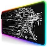 CSL-Computer – TITANWOLF - RGB Gaming Mauspad - LED Schreibtischunterlage -