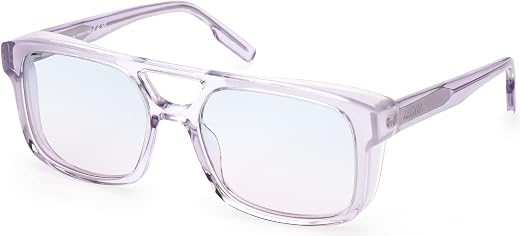 Ermenegildo Zegna UV Protected Purple Square Full rim Sunglasses for Men - EZ0209 57 80W
