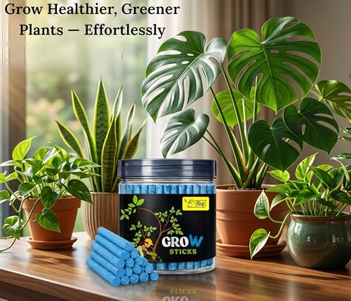 Image of Chipku Grow Sticks Pack of 40 Fertilizer Sticks | Plant Food for Indoor & Outdoor Home Garden Plants | Multi-Purpose Fertilizer Sticks, Natural Food for Plants (Grow Stick Pack of 40)