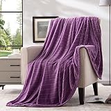Bertte Plush Throw Blanket Super Soft Fuzzy Warm Blanket | 330 GSM Lightweight Fluffy Cozy Luxury De