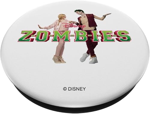 Miniatura 2 de Disney Zombies Addison and Zed Love PopSockets - Agarre y soporte para teléfonos y tabletas, Negro