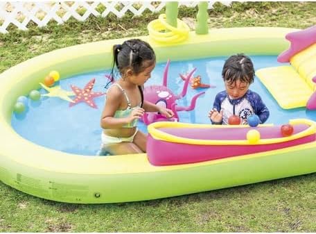 JILONG JL-688048 Sea Animal Pool, 11.8 x 65.0 x 21.7 inches (298 x 165 x 55 cm), Inflated Size