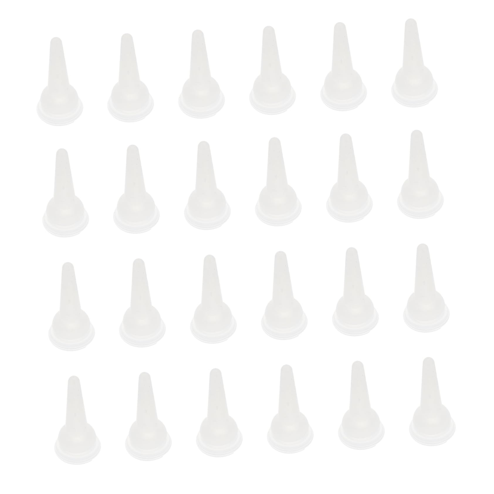 ibasenice 40Pcs Silicone Pet Feeding Nipples for Bunny Chinchilla and Pets Lightweight Durable Pacifiers for Convenient Nursing and Easy Storage