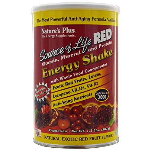 Nature's Plus Source of Life RED Energy Shake Exotic Red Fruit - 1.1 lb Nature's Plus Source of Life RED Energy Shake Exotic Red Fruit - 1.1 lb