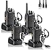 Walkie Talkies 88E, PMR446 Radio bidirezionale senza licenza, PMR 446MHz Frequenza Civile Ricetrasmittente 16 canali, Portatile Walkie-Talkie Professionali con Auricolare (Black-4)