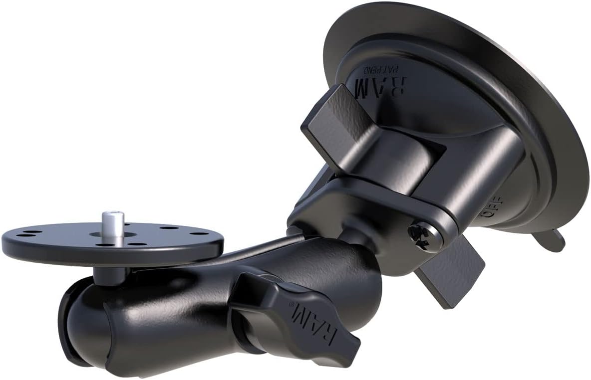 RAM Mounting Systems RAM-B-166-202AU Ram Mount Twist Lock Universal Suction Cup Mount with 1/4-Inch-20 Stud For Camera RAM Mounting Systems RAM-B-166-202AU Ram Mount Twist Lock Universal Suction Cup Mount with 1/4-Inch-20 Stud For Camera
