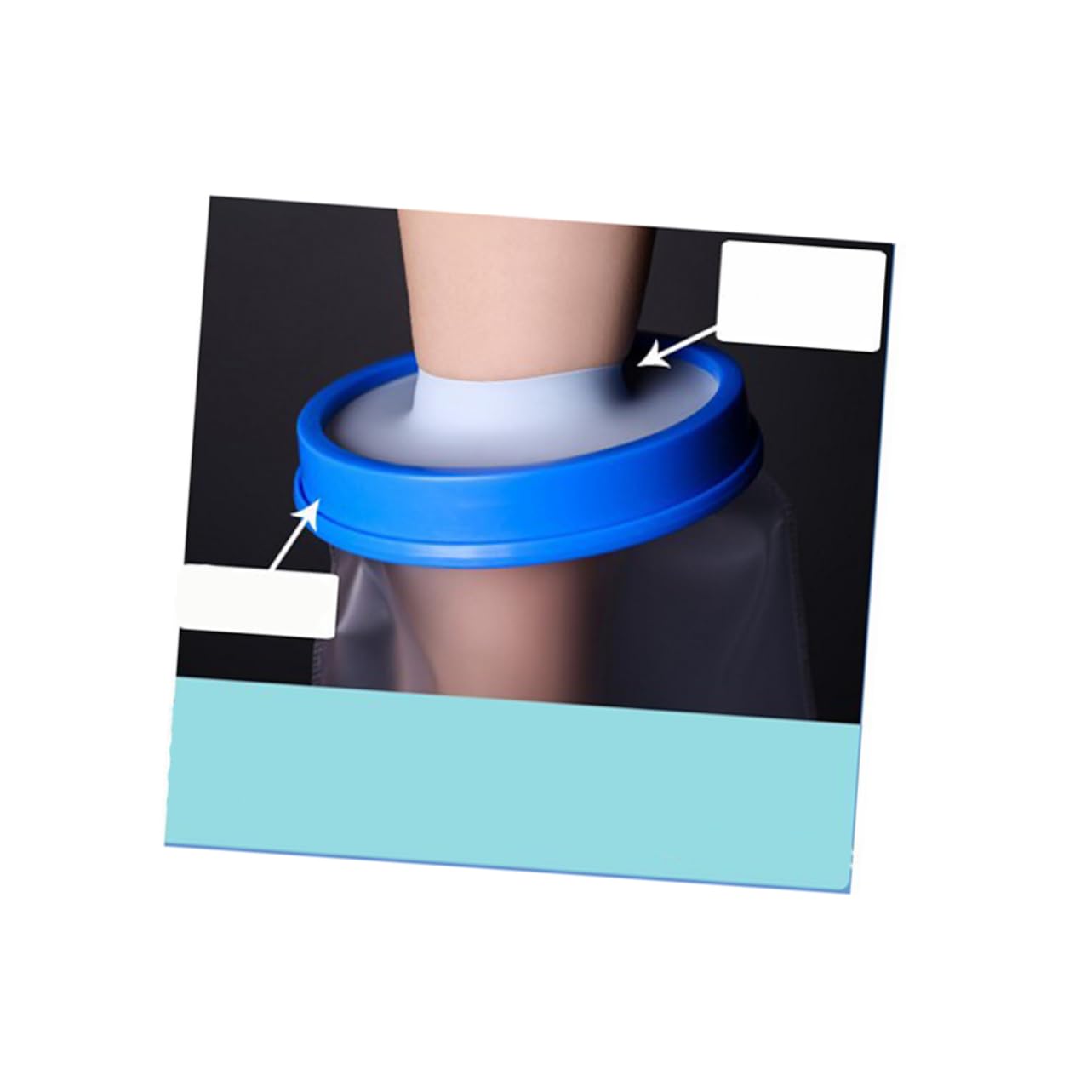 Didiseaon Shower Cover for Leg Cast Adult Full Leg Cast Cover Waterproof Cast Protector Size l Dry Bandages Random