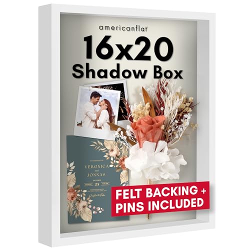 Shadow Box Frame – 16×20 White
