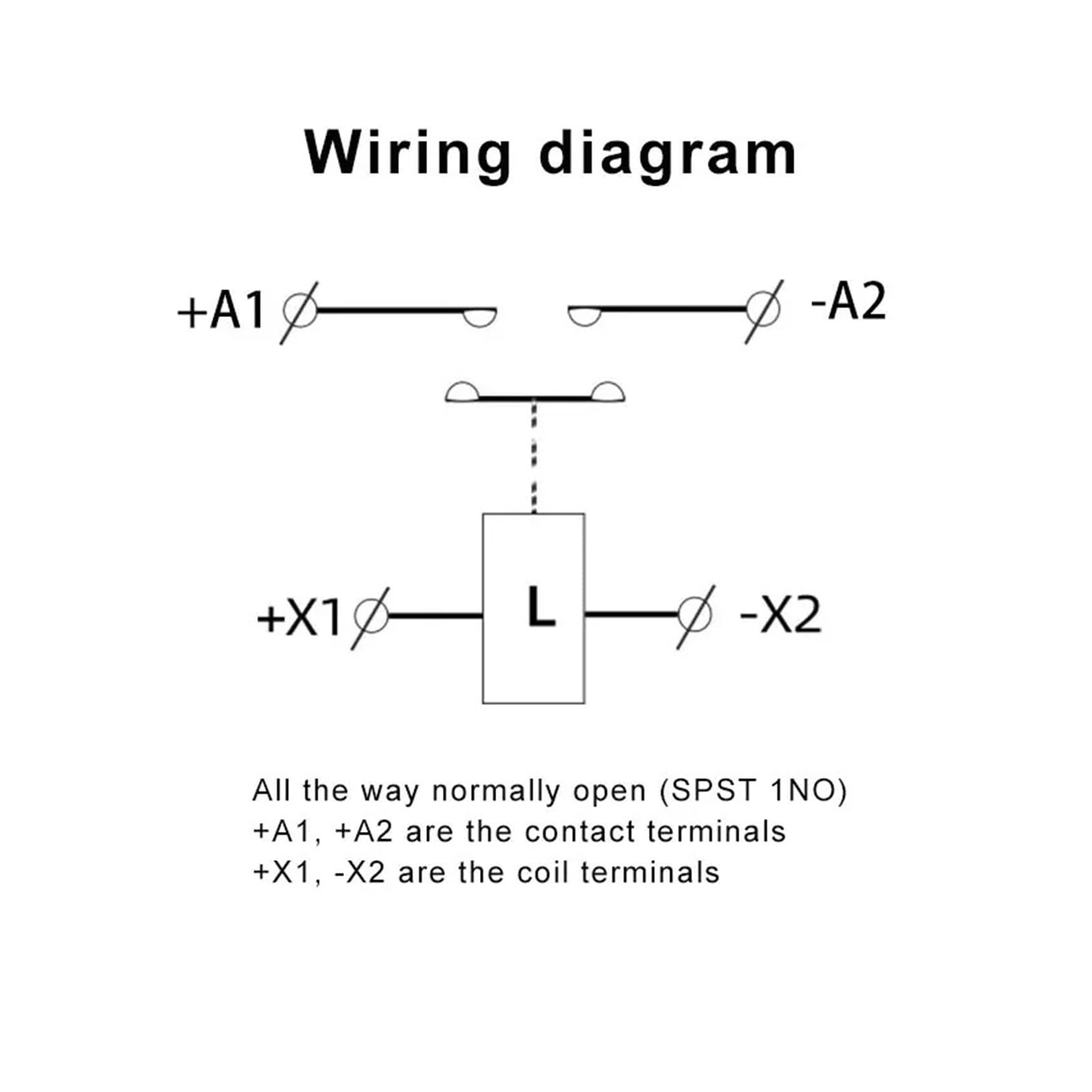 Contactor de CC de alto voltaje HEV200A, relé de potencia de voltaje de carga de 1000 V, 12 V, 24 V, 36 V, 48 V, 60 V, 72 V, 84 V y 120 V(48V,1NC)
