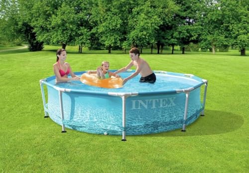 Intex 10FT X 30IN Beachside Metal Frame Pool Set