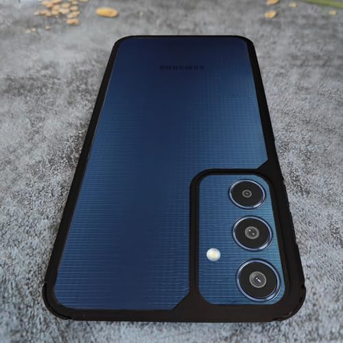 Image of AIBEX Crystal Clear Back Case Compatible with Samsung Galaxy M35 5G Back Cover Case | 360 Degree Protection | Shock Proof Design | Transparent Back Cover (PC & TPU, Bumper)
