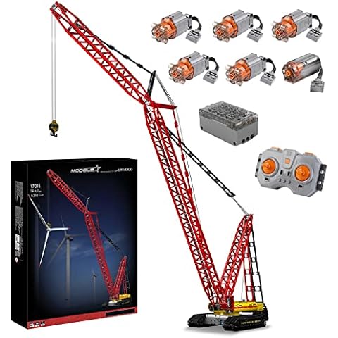 Mozewa 17015 Technik Engineering Crane Building Kits, 4318 Pieces Bricks Toys APP Remote Control Car Heavy Duty Crawler Crane with Motors, Construction Vehicle Toys For Kids Cover