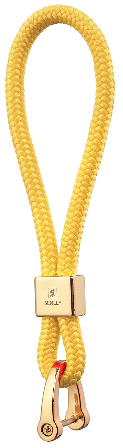 Senlly Unisex 103 Pineapple Car Keychain Holder, Original Minimalist Design Finger Lanyard Strap For Key Fob