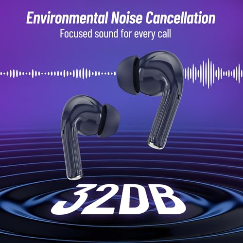 Image of AROMA TWS20 Sonic V5.4 Upto 60Hr Playtime* ENC Dual Paring Fast Charging, Heavy Bass Bluetooth