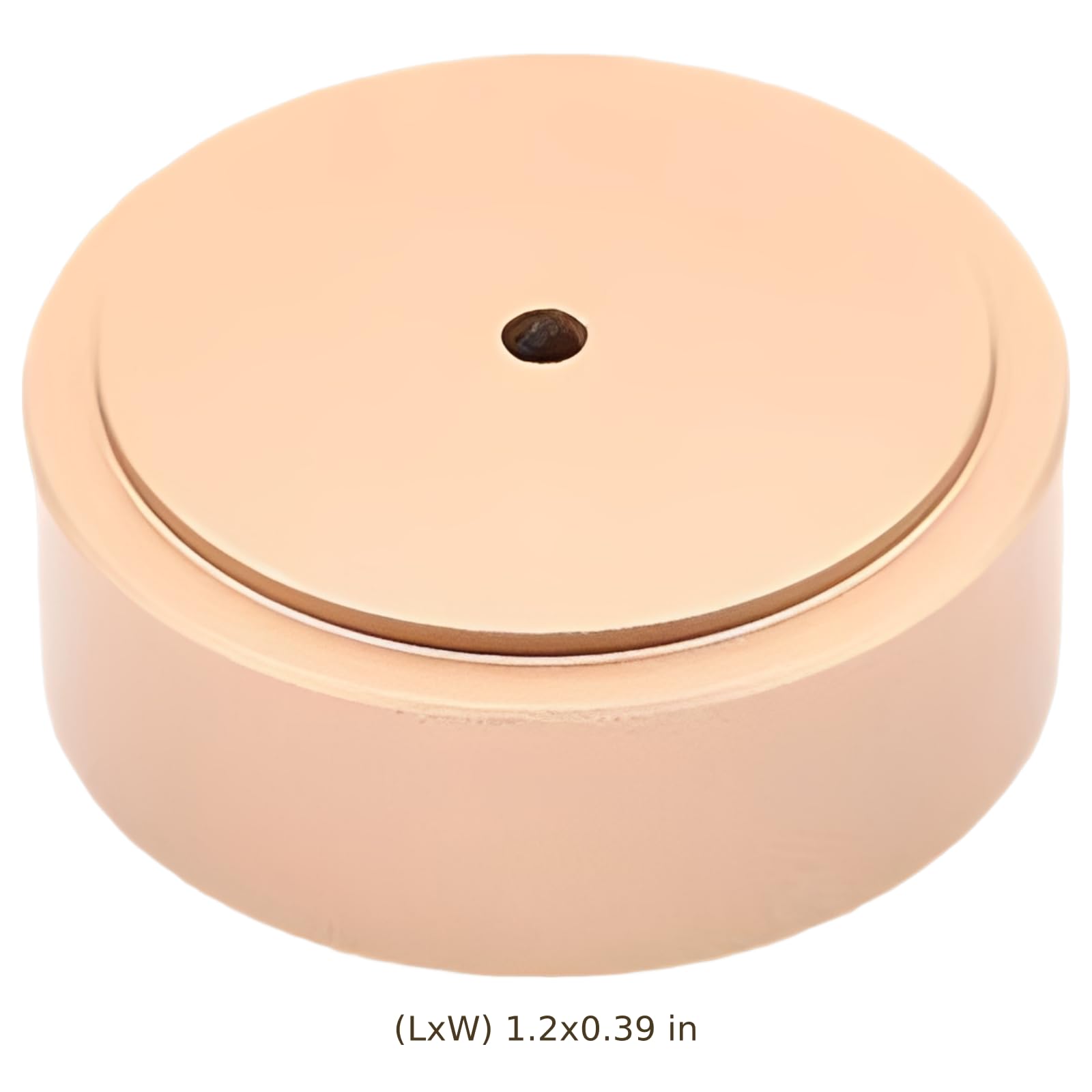 12 piedini per amplificatore audio in alluminio, 30 x 10 mm, cuscinetti antiscivolo con design antigraffio, montaggio con foro centrale, per Home Theater, altoparlanti Hi Fi, giradischi