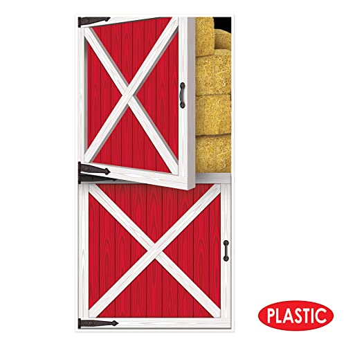 Image of Beistle 54663 Barn Door Cover, 30-Inch by 5-Feet, Multicolor