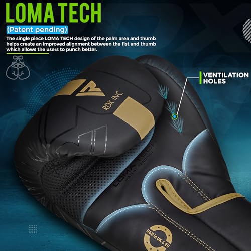 RDX Kinder Boxhandschuhe für Muay Thai Kickboxen Sparring, Maya Hide Leder Kara Junior Boxing Gloves, Sandsack Boxsack Punchinghandschuhe, Kickboxhandschuhe MMA Kampfsport 6oz 8oz