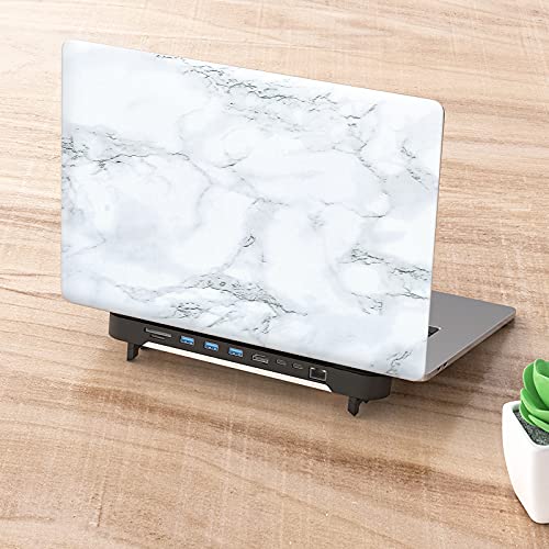 Image of Caltero White Marble Wallpaper 17.7 inch x 78.7 inch White Marble Contact Paper Peel and Stick Wallpaper Self Adhesive Removable Waterproof Marble Wallpaper PVC for Kitchen Countertop Table Shelf Drawer