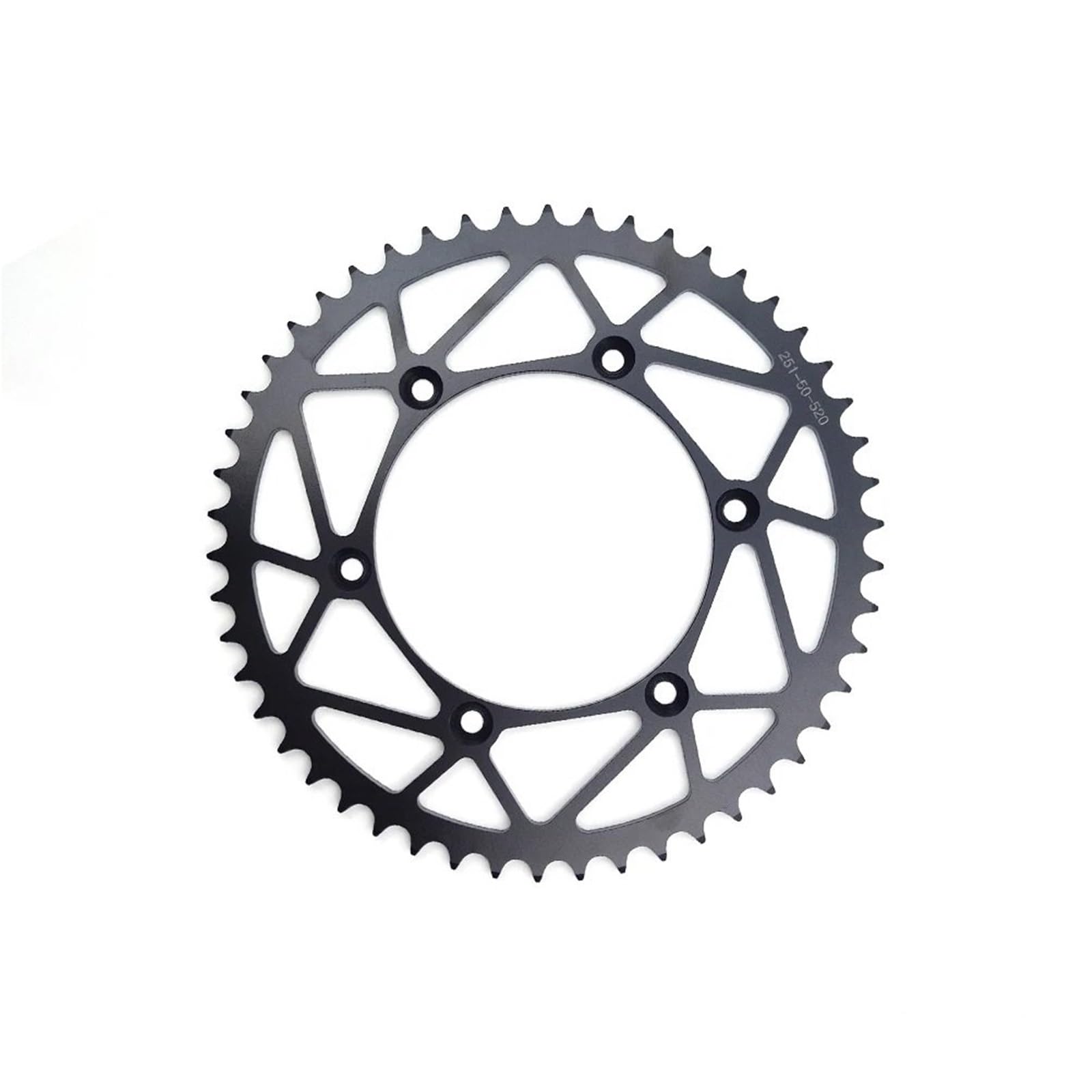 NKURTPC Motorcycle Sprocket For Dirt Pit Bike Motorcycle 520 Chains 48T/50T/51T/52T Rear Sprockets Steel Back Sprocket Cog(Y 50T)