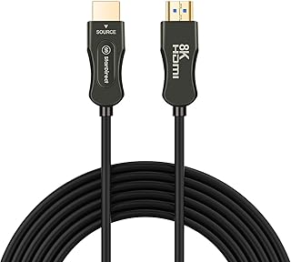 StarLinker HDMI 2.1 Fiber Optic Cable 33FT 8K@60Hz 4K@120Hz Dynamic HDR/eARC/HDCP 2.3 Slim Flexible Suitable for Laptop Monitor RTX 3080 3090 Xbox Series X PS5, 33ft/10m (33Ft)