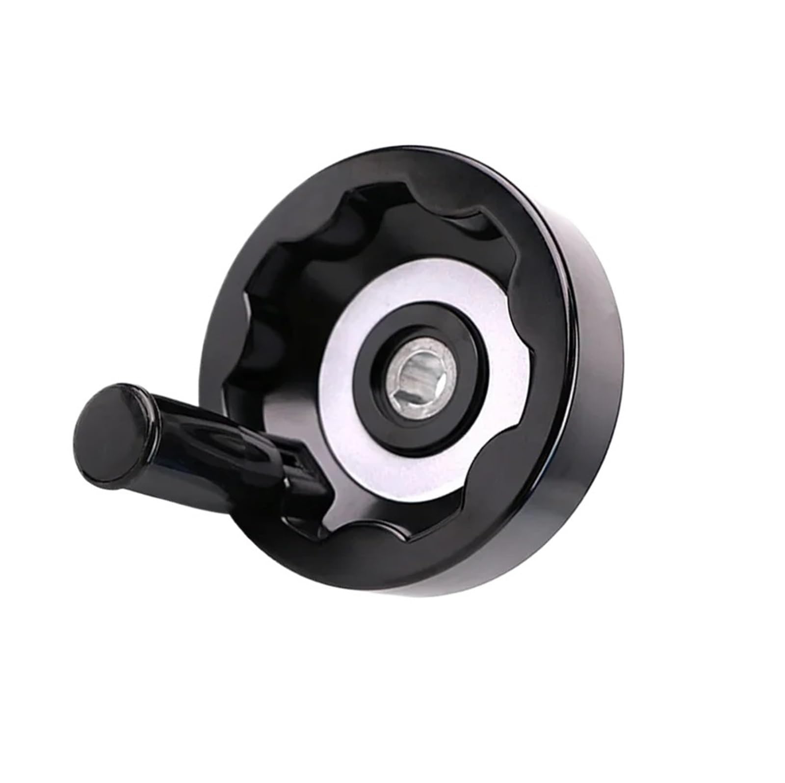 Wudcw 12X125mm Lathe Wheel Milling Machine Inside Ripple Hand Wheel With 10-20Cm Alloy Folding Rotating Handle Milling Machine(12X125mm)