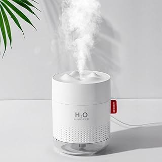 500ml Cool Mist Humidifiers, Waterless Auto-Off, 30 dB Quiet Air Humidifier, Ultrasonic Humidifiers with 10~16 Working Hours Ideal for Bedroom, Baby Room, Living Room (Wired)