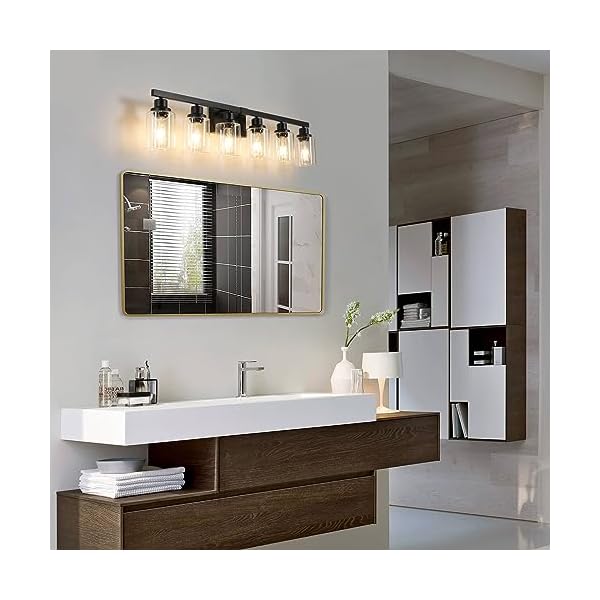   6-Light-Black-Vanity-Lights-for-Bathroom-38-Modern-Bathroom-Vanity-Lighting-Fixtures-Above-Mirror-Industrial-Matte-Bathroom-Light-Fixtures-Bath-Wall-Light-Fixtures-Black-Wall-Sconces