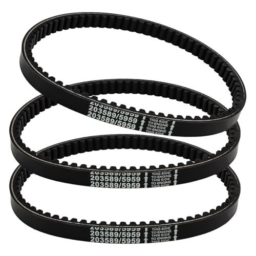 Image of EVRBUL 3PCS Reinforced 30 Series Go Kart Drive Belts Compatible with Manco 5959 / Comet 203589 and Most Manco, American Sportworks and Ken-bar Karts with 5hp-7hp Engines