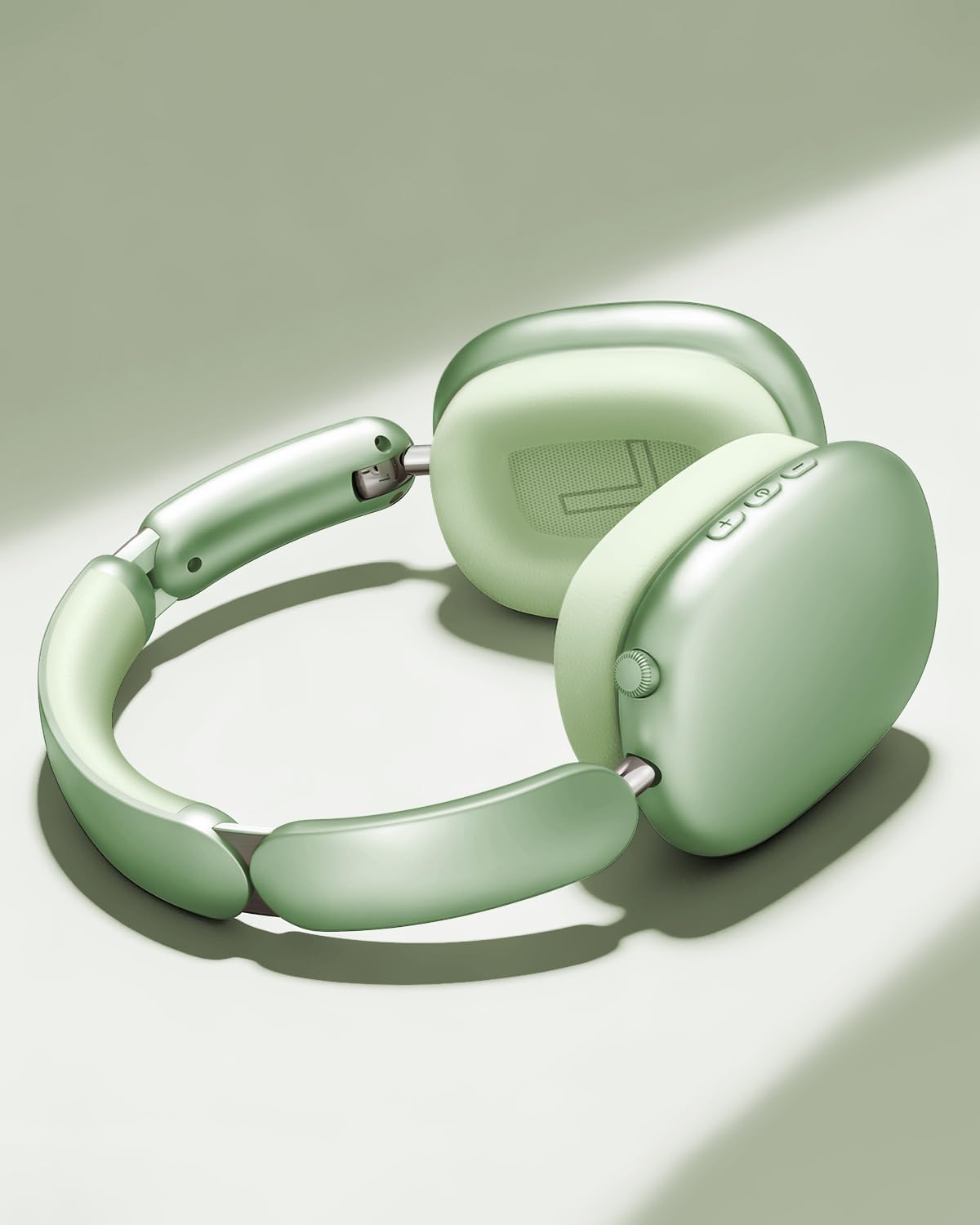 Wentronic Y02 Auriculares inalámbricos Bluetooth 5.4 con cancelación de Ruido,60 h de batería,5 Modos de Sonido EQ,Sonido Hi-Res,Graves Profundos,diseño Plegable,iOS y Android - Verde
