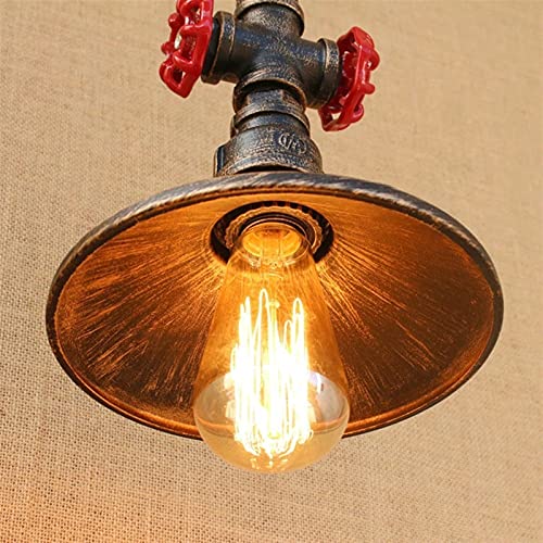 Iluminación retro de tubería de agua para techo de bar y pasillo industrial 5