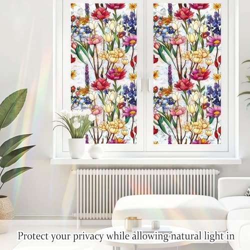 Película decorativa 3D Tulip para ventana, 16.9 x 39.3 pulgadas miniatura 5
