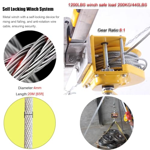 Trípode de rescate de aluminio resistente para espacios reducidos, kit de protección contra incendios de emergencia y caídas, uso industrial, equipo de seguridad para operaciones de rescate