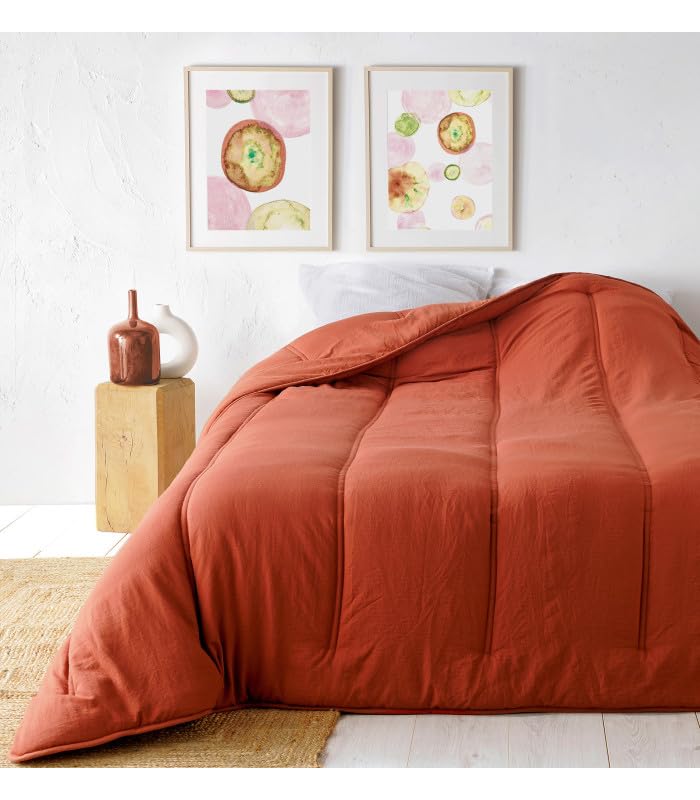 Linder Dessus de lit 240x260cm Cindy - 240x260cm - Terre Cuite