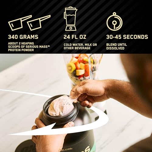 image for Optimum Nutrition Serious Mass, Weight Gainer Protein Powder, Mass Gai