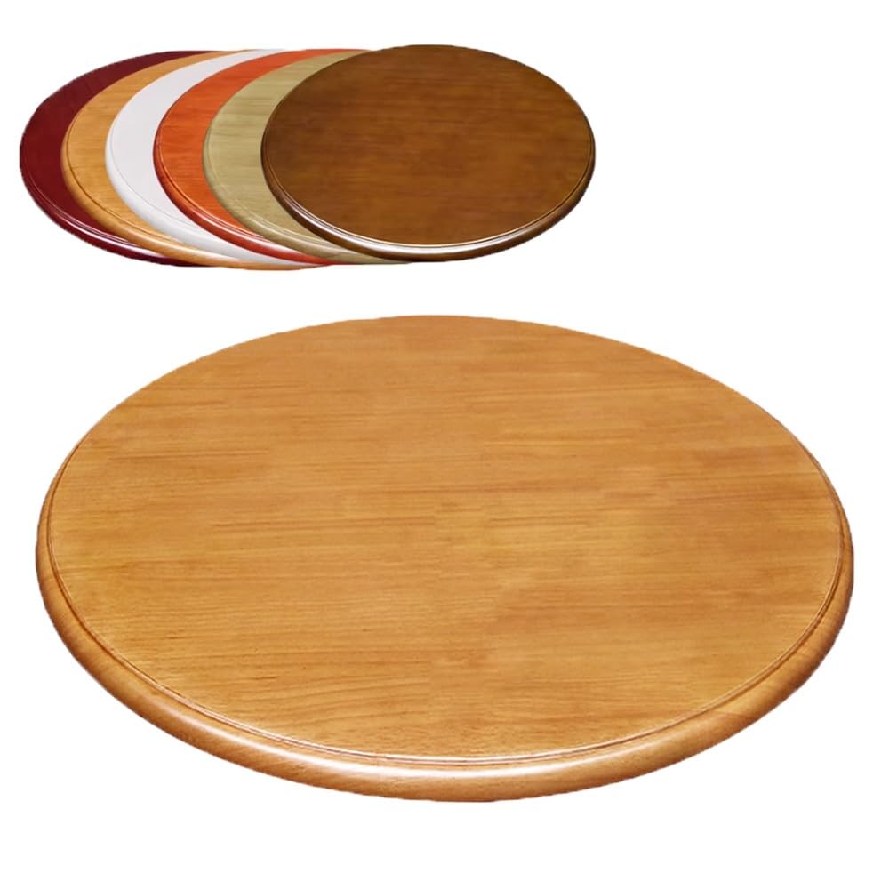 Obrotnica Lazy Susan z litego drewna, 71 cm, 91 cm, 100 cm, okrągła taca do serwowania stołu w jadalni, idealna na spotkania rodzinne, przyjęcia herbaciane i rozrywkę (100 cm)