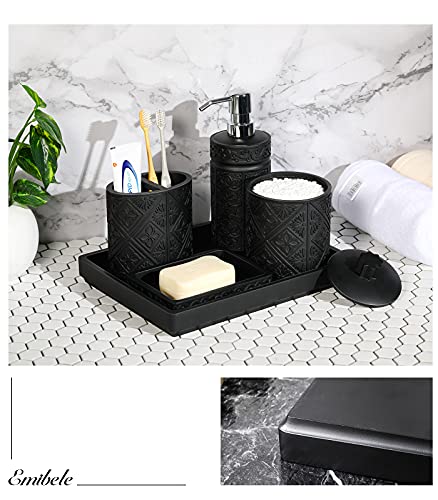 Emibele [5 Pezzi Set di Accessori da Bagno