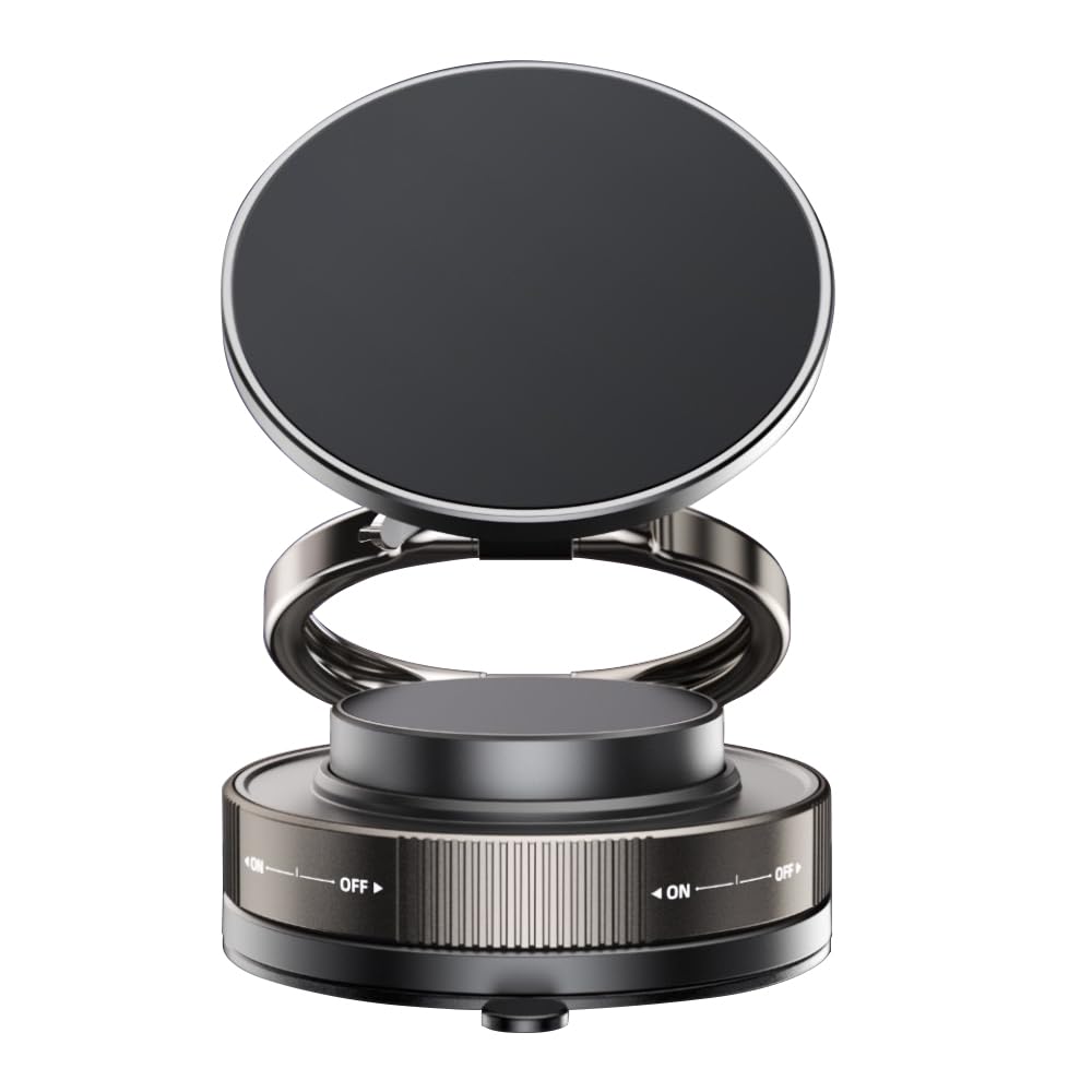 Luhuanx Car Phone Holder for Magsafe [96+LBS Strongest Suction & Magnetic] 360° Adjustable Car Phone Mount, Phone Mount for MagSafe Cell Phone Holders