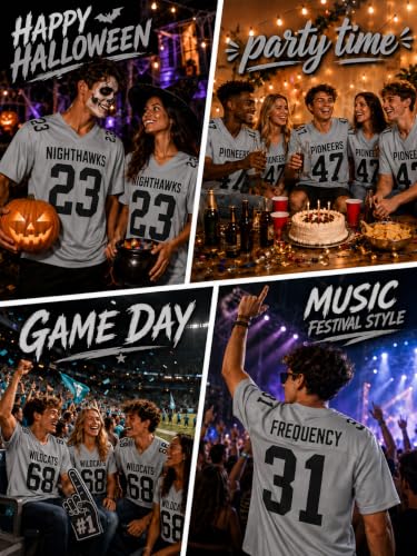 Image of Custom Replica Football Jersey with Name Number Logo
