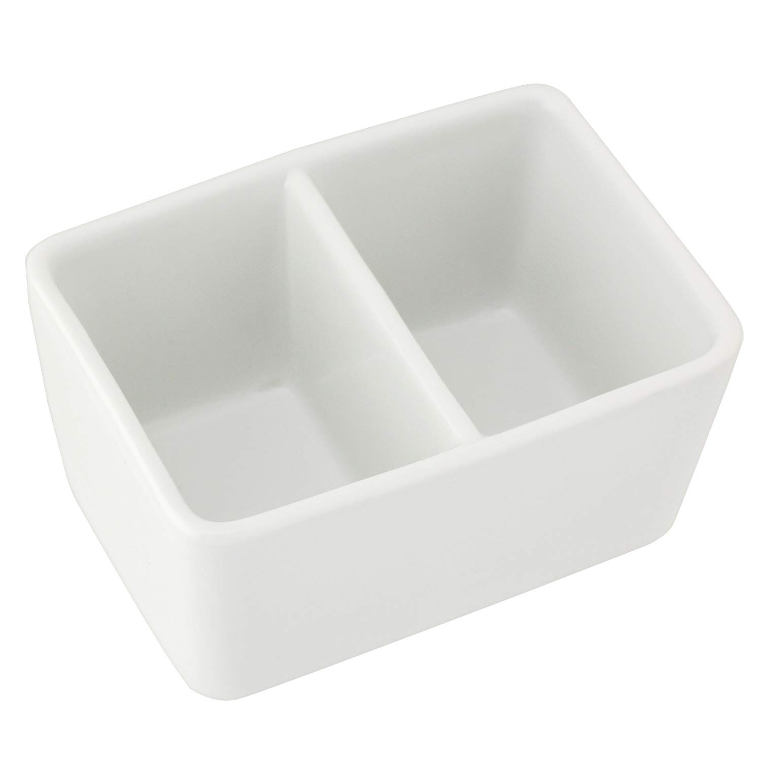 Amazon.co.jp: 墨運堂 筆洗 角 2穴 陶器 12cm 26504 : ホビー