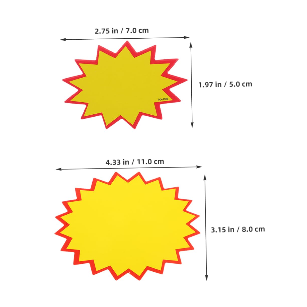 OUNONA Versatile Pricing Tags 300pcs Star Shape Retail Sale Tags Easy-to-Write Surface for Supermarkets