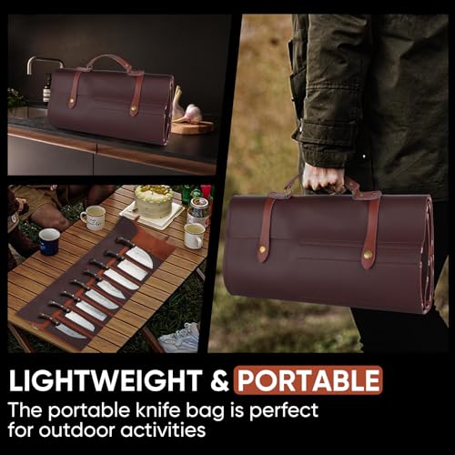 TIJERAS 14PCS Butcher Knife Set for Meat Cutting, Premium Japanese Chef Knives with Bag, High Carbon Steel BBQ Cooking Kitchen Knives Set, Christmas Gifts for Men Women