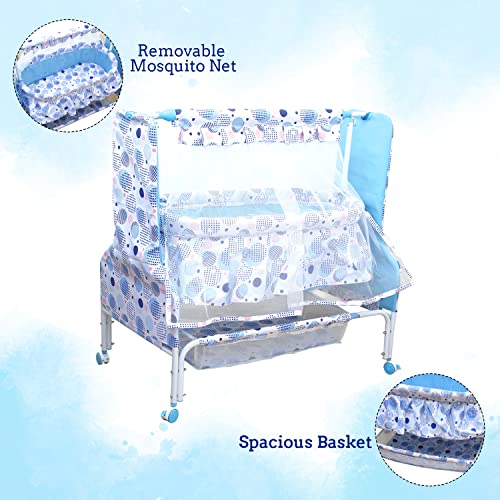 Mee-Mee-New-Born-Baby-Sleep-Swing-CradleJhulaPalnaBedBaby-Bedding-with-Mosquito-Net-and-Cradle-for-0-12-Months-Baby-Boys-and-Girls-Blue