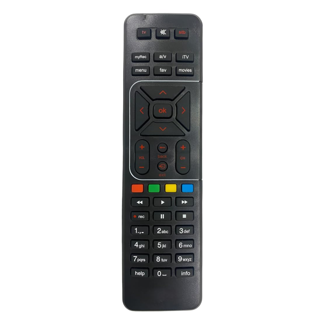 Upix DTH Remote with Recording Feature, Compatible/Replacement for Airtel DTH Set Top Box Remote (Pairing Required to Sync TV Functions) (B079TMKSDT) Amazon Price History, Amazon Price Tracker