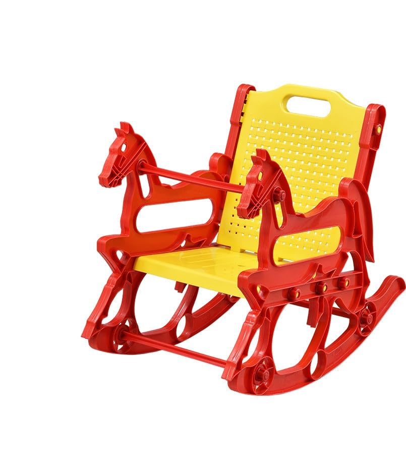 Swagath Furniture Plastic Baby Rocking Chair for 1 to 5 Years (Finish Color - Red-Yellow, DIY(Do-It-Yourself))-image-13