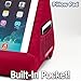Ontel Pillow Pad Multi-Angle Soft Tablet Stand, Burgundy