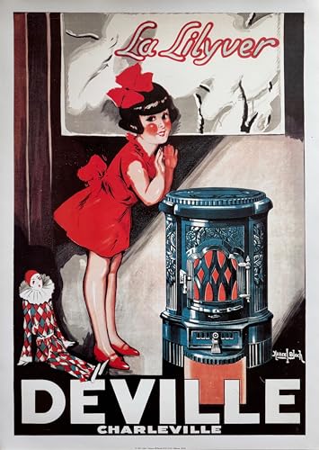 Affiche Deville Charleville poster 50X70 La Silyver fourneau décoration murale rétro