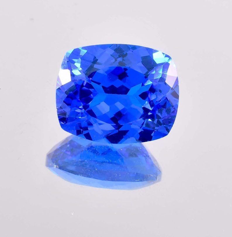 Tanzanite naturelle taillée en coussin pour remplacer une pierre de bague perdue - 4