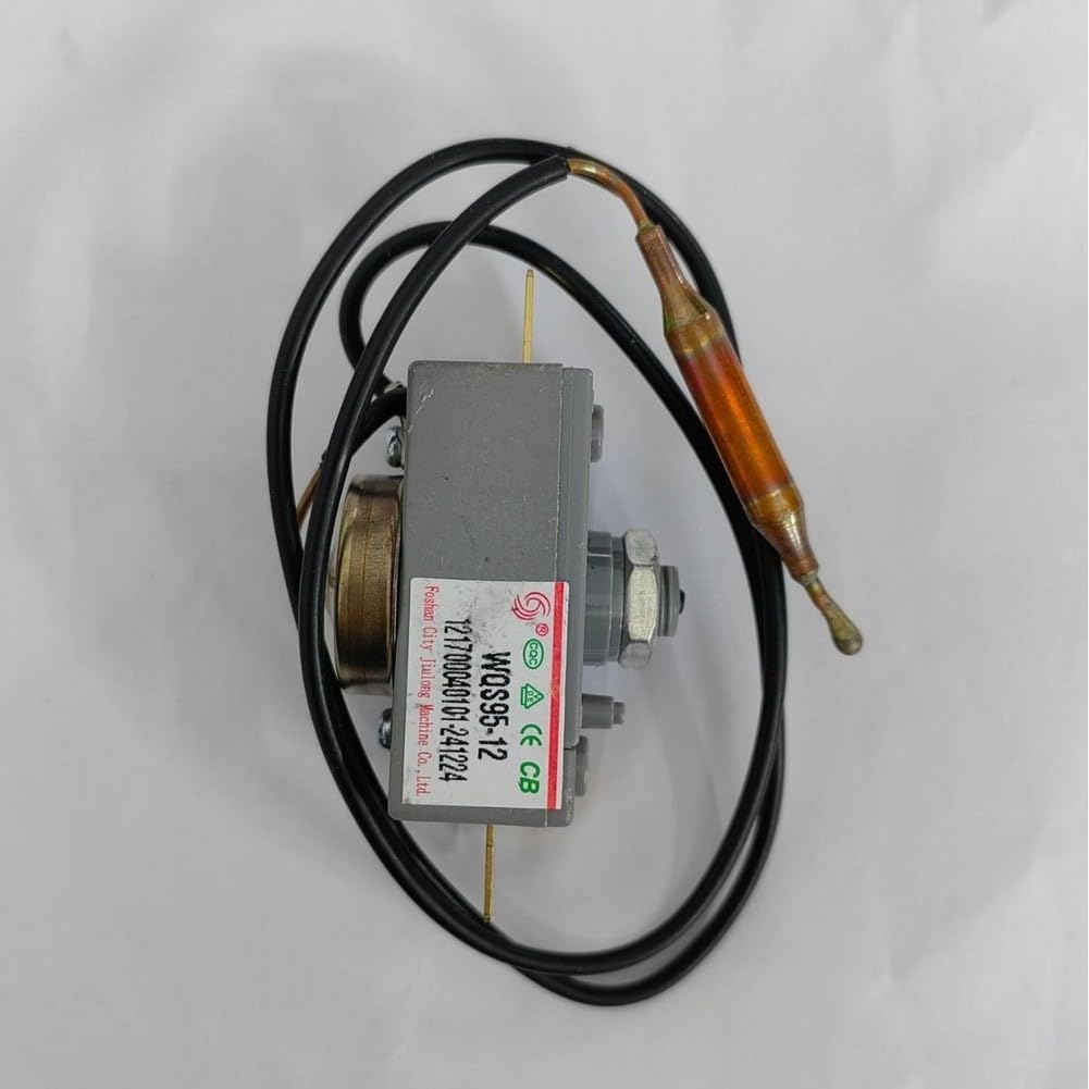 Termostato di ripristino manuale 93C Limitatore di temperatura per scaldabagno elettrico, interruttore interrotto termico da 20 A con design a quattro pin e robusta custodia in metallo di sicurezza