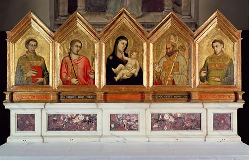 Polyptyque Sainte Réparate Giotto tableau sur toile finition d'art premium 60x90